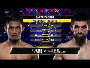Stephen Loman vs. Yusup Saadulaev | ONE Championship Full Fight
