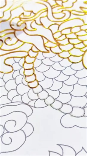 Immersive filigree, dragon body scales.#handmade #Gift #art