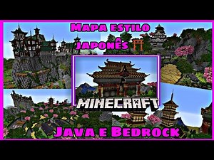 Download Mapa Survival Minecraft Bedrock e Java: Estilo Japonês com Muitas Builds!