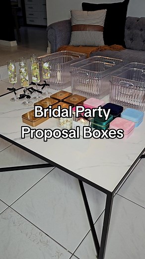 Pack My Proposal Boxes for my Bridal Party | Unique Gifts and Surprises