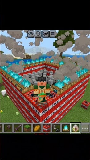 minecraft biggest TNT explosion #viral #minecraft #youtubeshorts #shorts