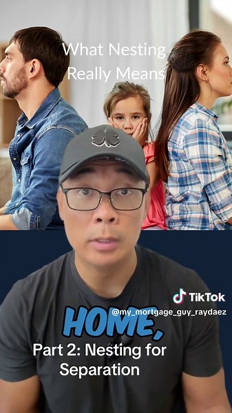 Part 2 - Nesting for Separation: What Families Need to Know Nesting is a co-parenting arrangement where children remain in the family home and parents take turns moving in and out according to a schedule. This approach focuses on giving kids stability by keeping their routines such as school, bedtime, and holidays consistent during a time of change. Nesting also affects homeowners and mortgages. Both parents usually remain on the title and share responsibility for mortgage payments, property upk