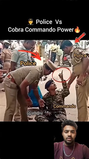 police vs cobra commando 🇮🇳✅ #cobracomondo #police #army #army_vs_police #commando #military