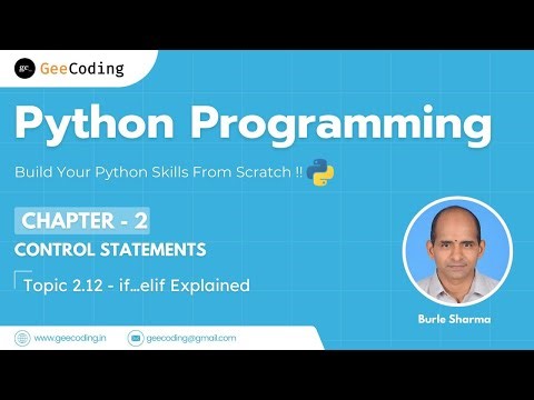 2.12 – Bigger Number Program | if…elif Explained | Python Programming – New Series