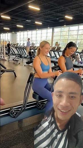 Three Women Try a Rodeo-Style Vibration Machine fun😂 #gymcomedy #funny #funnygym #gymfails #prank