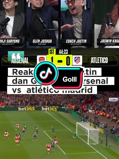 Reaksi coach Justin gol saka yang memastikan mereka ke final #final #coachjustin #arsenal #fyp #sepakbola
