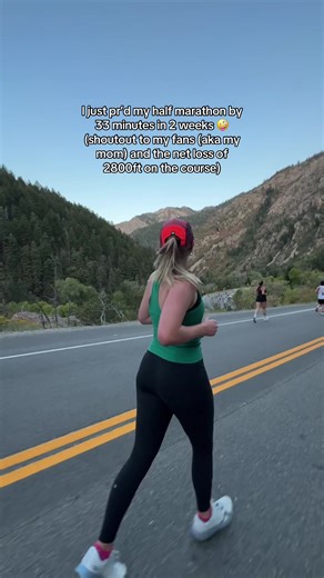 don’t be fooled y’all, gravity carried me that whole way 😅 #runner #runtok #halfmarathon #slowrunner #fyp