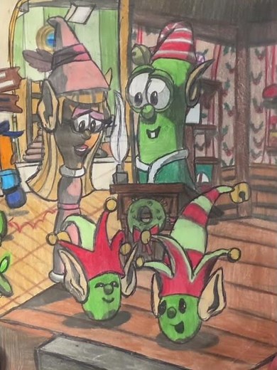 ‪@Artham-Iggyfeather28‬ in Merry Larry and the True Light of Christmas drawing(Memorial Day special)