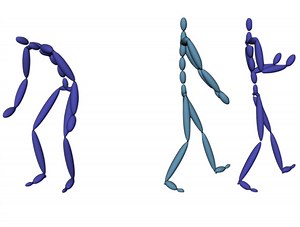 Staggered Poses: A Character Motion Representation for Detail–Preserving Editing of Pose and Coordinated Timing