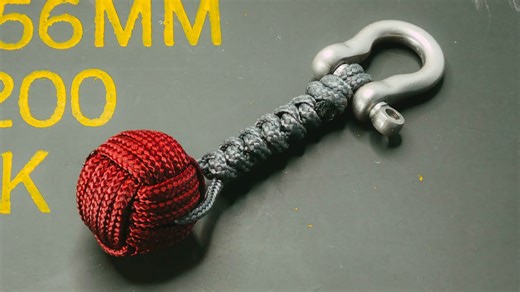 How to make your own monkey’s fist bead keychain step by step