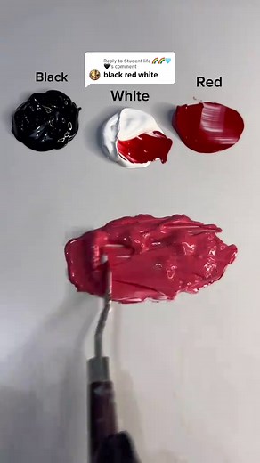 Transforming Colors: Red, Black, and White Blend