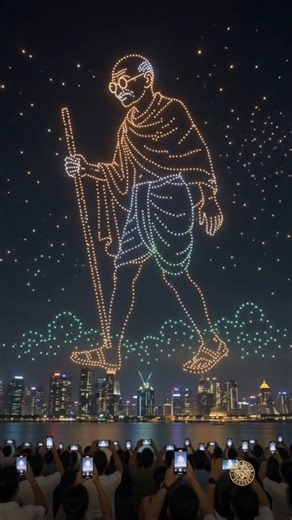🇮🇳 India’s Freedom Heroes in the Sky | A Drone Light Tribute ✨#IndependenceDay2026 #JaiHind