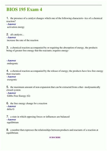 BIOS 195 FINAL EXAM Latest 2024 2025 Questions and Answers Verified Answersv1