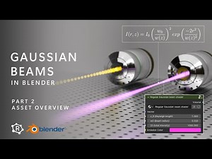 Realistic Gaussian beams in Blender - Part 2 (Asset overview)