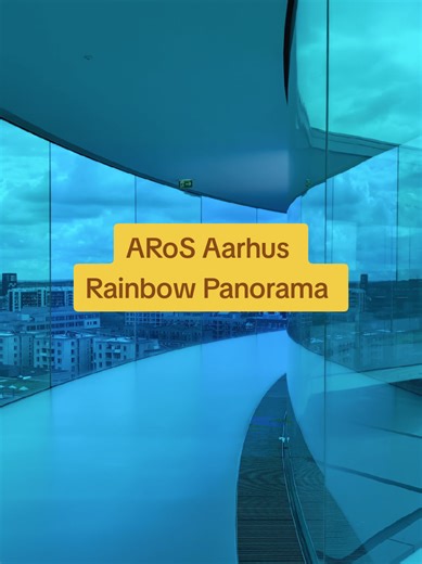 📍ARoS Aarhus, Denmark The rooftop rainbow panoramic walkway at the ARoS Art museum. 🌈 #rainbow #rainbowcolors #aarhus #denmark #danishdesign