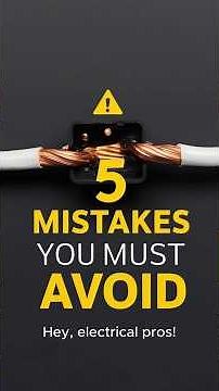 “Top 5 Electrical Mistakes Technicians Make ⚡ (And How to Fix Them)”