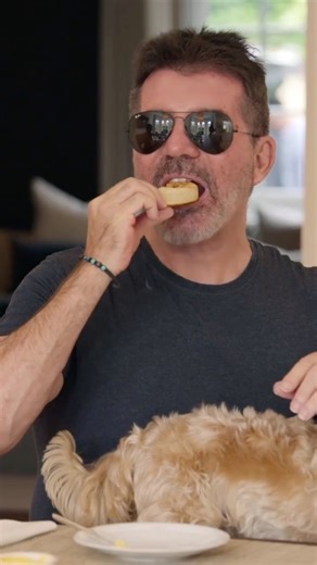 Box to Box Films on Instagram: "Simon Cowell vs. half a crumpet 😅 🎥 @laurenmichellecowell & @simoncowell 📺 SIMON COWELL: THE NEXT ACT now on @netflix #simoncowell"