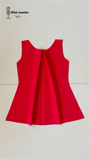 3 Years Baby Top Cutting & Stitching ✂️ | Easy Sleeveless Pleated Top Design | Step by Step Tutorial