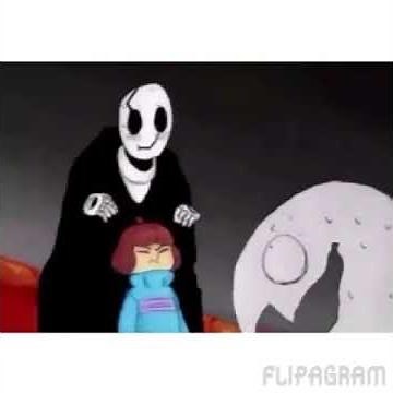 Frisk and the creature who follows Gaster [UNDERTALE COMIC DUB]