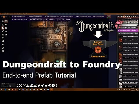 Dungeondraft and Foundry Tutorial: Making a building prefab from start to finish with working roof