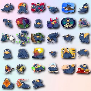 Mega Pack 33 Animated Raven Emotes | Raven Gifs for Twitch, Kick and Discord | Dark Bird Streamer Graphics | Gothic Crow Pack | Animated - Etsy UK
