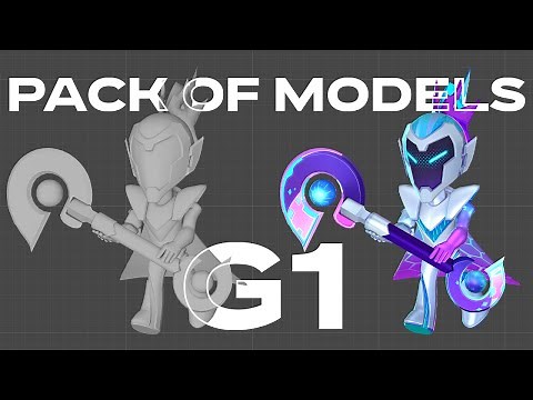 PACK OF 3D MODELS OF BRAWL STARS WITH CHARLIE