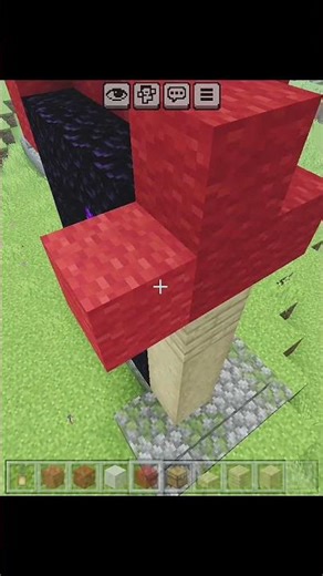 Mushroom portal ❤️🤍 #minecraft #comment #minecraftsurvivalseriesepisode1