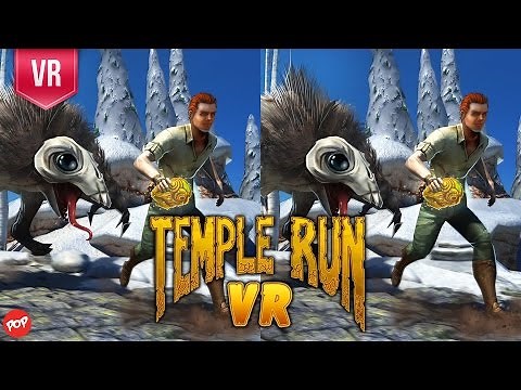 Temple Run VR - 3D SBS VR Video Gameplay - How long can you survive?