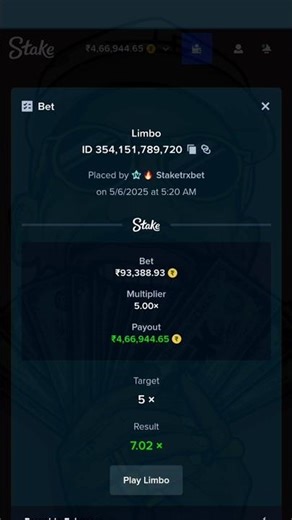 ​₹25k to ₹10 Lakh Challenge: Limbo's Ultimate Gamble #Stake #Limbo #CryptoGambling