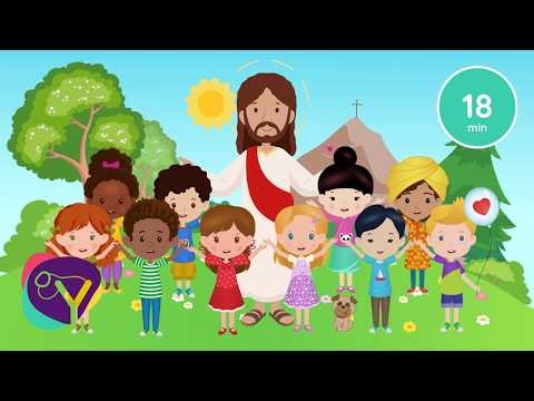 Isus știu mă iubește + 5 cântece biblice pentru copii | Cântece Creștine pentru Copii