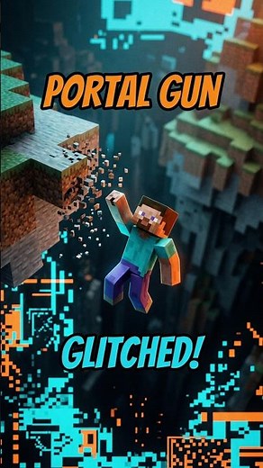 Portal Gun Mishap! #minecraft #commandblock #portal #funny #minecraftgameplay #gaming #tutorial
