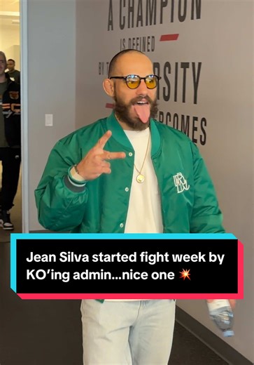 Jean Silva started fight week by KO’ing admin…nice one 💥 #UFC324 | Saturday | LIVE on TNT Sports Box Office #UFC #MMA #boxing