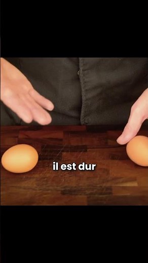 Hard-boiled or raw egg?