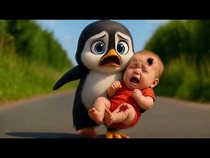 Little Penguin Rescue Baby From Accident And Reunites With Mom