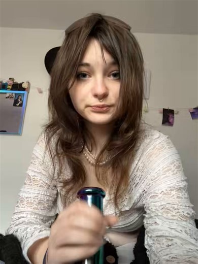 kitty's first bong rip of the day