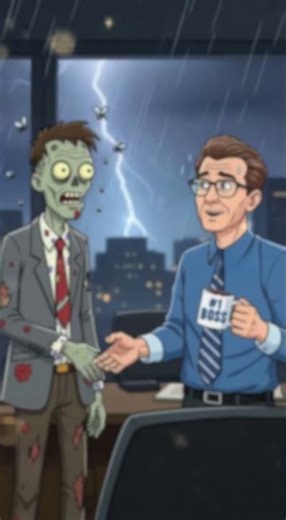 Zombie Tries to Act Normal in a Job Interview 😂💀 #zombies #funny #2danimation