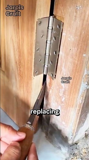 Easy Door Hinge Fix (No Replacement Needed!) #woodworking #diy #lifehacks