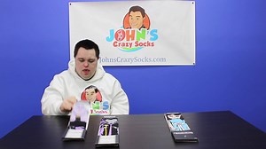 John Shows Off Our Villian Socks Muhahaha. They're diabolical and...comfy. Villain socks! Not all of us root for the underdog. Some of us can admit we love a good villain, too. And the bravest of souls show that off on their feet. | John's Crazy Socks