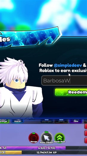 NOVO CÓDIGO SECRETO DO ANIME ASTRAL #roblox #robloxgame #simulator #animeastral