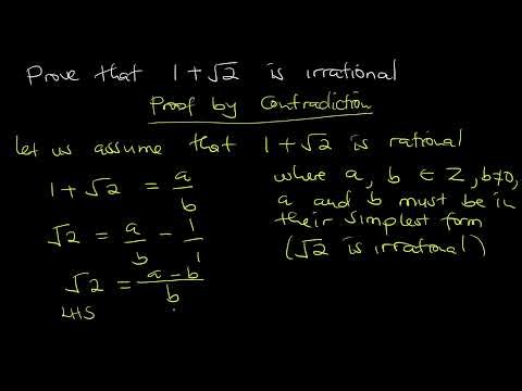 Proving that 1+ the square root of 2 is irrational