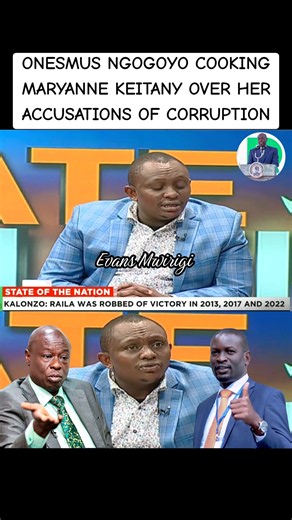 Onesmus Ngogoyo cooking Maryanne Keitany over corruption accusations