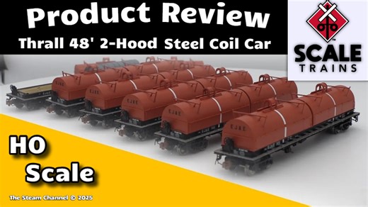 3.6K views · 63 reactions | Welcome to The Steam Channel! In this HO Scale Product review, we're looking over the recently delivered two hood steel coil cars in the Rivet Counter line by Scale Trains. Thank you for tunning in to this review here on The Steam Channel! | The Steam Channel | Facebook