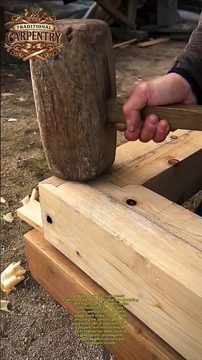 Perfect Wood Joinery with Wooden Mallet Precision Craft #woodworking #diy #carpentry