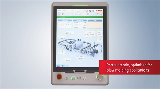 专为塑料机械量身定制的多点触控面板型 PC