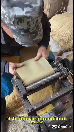 Unusual Noodle Making Process
