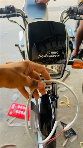 hero splendor plus head light install #splendormodified #modified #shorts