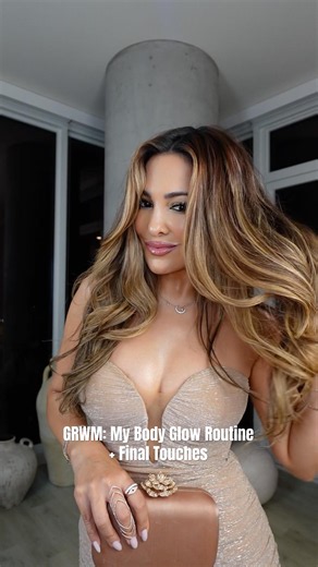 GRWM: My Body Glow Routine + Final Touches ✨ #grwm #ootd #beauty #makeup #fashion #makeuptutorial