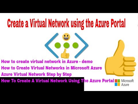 How to Create Vnet Virtual Network in azure portal DEMO step by step