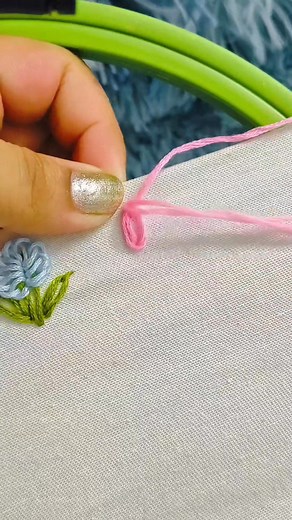 Easy embroidery design #handmade #viralvideo #fblifestyle | LISA