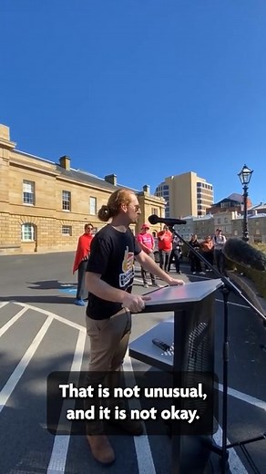 225K views · 3.4K reactions | This overworked teacher didn't have time to write a speech. But what he said had us all cheering. ✊ | Australian Education Union Tasmania | Facebook